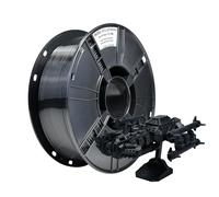 iBOSS PETG Filamento 1,75 mm, filamento per stampante 3D duro e resistente, precisione di dimensione +-0,02 mm, bobina da 1 kg, 2,2 libbre, pPETG nero puro