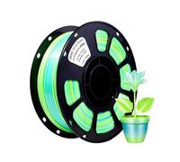 iBOSS PLA+ Filamento effetto seta blu-verde, filamento luminoso, materiale di stampa 3D, precisione dimensionale 1,75 mm + 0,02 mm, bobina da 1 kg, 2,2 libbre, compatibile con la maggior parte delle