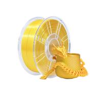 iBOSS PLA Plus filamento per stampante 3D in seta lucida da 1,75 mm, filamento di seta PL 1,75 +/- bobina da 0,02 mm 1 kg per stampante 3D FDM (giallo dorato)