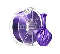 iBOSS PLA Plus (PL Filamento per stampante 3D in seta brillante 1,75 mm, precisione dimensionale +/- 0,02 mm, bobina da 1 kg (2,2 lbs) Filamento per stampa 3D per stampante 3D, Viola seta