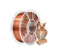 iBOSS PL Shiny Silk 3D Printer Filamento 1,75 mm, Filamento Silk PL 1,75 Dimensional Accuracy +/- 0,02 mm, bobina da 1 kg (2,2 lbs) per stampante 3D FDM (rame seta)