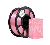 iBOSS Trasparente Glitter PL 1,75 mm, filamento per stampante PLA PLUS3D, bobina da 1 kg (2,2 libbre), precisione +/- 0,02 mm, flash rosa