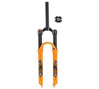 IBOWZ Forcella Ammortizzata per Bici, Forcelle Ammortizzate per Mountain Bike 26 27 5 29 Forcella ad Aria Escursione 120 mm 1 1 8 Blocco Manuale Dritto
