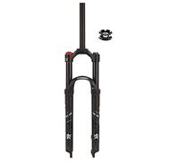 IBOWZ Forcella Ammortizzata per Bici, Forcelle Ammortizzate per Mountain Bike 26 27 5 29 Forcella ad Aria Escursione 120 mm 1 1 8 Blocco Manuale Dritto