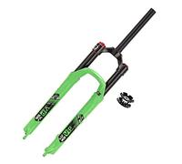 IBOWZ Forcella Ammortizzata per Bici, Mountain Bike Forcella 26 27 5 29 Forcelle Ammortizzate Escursione 120 mm Aria 28 6 mm Tubo Dritto Manuale