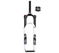 IBOWZ Forcella Ammortizzata per Bici, Mountain Bike Forcella ad Aria 26 27 5 29 Pollici Forcella Ammortizzata Escursione 120 mm 1 1 8 Freno a Disco Dritto
