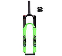 IBOWZ Forcella Ammortizzata per Bici, Mountain Bike Forcella ad Aria 26 27 5 29 Pollici Forcella Ammortizzata Escursione 120 mm 1 1 8 Freno a Disco Dritto
