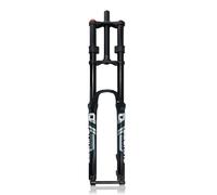IBOWZ Forcella per Mountain Bike, Forcella Ammortizzata per Mountain Bike 26 27 5 29 Doppia Spalla Aria 15 Perno Passante 100 mm Freno a Disco Anteriore