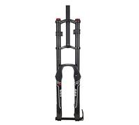 IBOWZ Forcella per Mountain Bike, Forcella per Mountain Bike DH 26 27 5 29 Pollici Sospensione in Discesa Escursione 140 mm Aria Doppia Corona Perno Passante