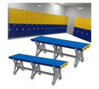 IBOWZ Panca da Doccia, Panca Lunga per Cambio Vestiti, doghe in plastica ABS, Palestra, Piscina, Bagno, Parco Acquatico, Scarpe Impermeabili