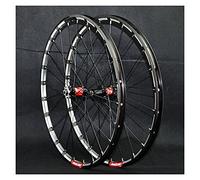 IBOWZ Set di Ruote per Mountain Bike, 26 27 5 Pollici a sgancio rapido 4 Cuscinetti Freno a Disco Tre Lati CNC 7 8 9 10 11 12 velocità Cassetta Ruota Libera 24 Fori