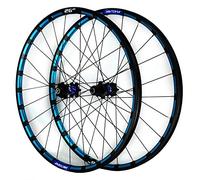 IBOWZ Set di Ruote per Mountain Bike, Cerchione CNC colorato da 26, 27, 5 Pollici, Freno a Disco, Ruota Anteriore e Posteriore, Cassetta a 7, 8, 9, 10, 11, 12 velocità, sgancio rapido
