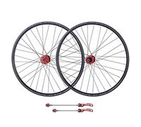 IBOWZ Set di Ruote per Mountain Bike, Ruote a sgancio rapido con cerchione per Freni a Disco da 26, 27, 5, 29 Pollici, mozzo 32H per Cassette a 7, 8, 9, 10 e 11 velocità, 1900 g, Rosso 29