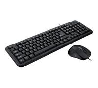 iBOX OFFICE KIT II Full-size (100%) Cablato USB QWERTY Nero IKMOC2005070U