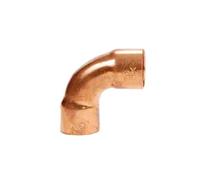 IBP Curva FF 90° Raggio Largo 12mm per Tubo Rame a saldare, Multicolore, 12