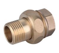 IBP - RACCORDO DIRITTO Maschio Femmina MF 3 PEZZI OTTONE GIALLO IBP 1/2