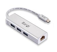IBRA 0,15 M - Typ C hub a 3 porte USB 3.0 de alluminio-USB-Hub C Giessen Macbook A1534, Chromebook Pixel C1501W et d'autres Périphériques USB Typ C pris en charge