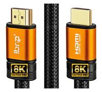 IBRA Cavo HDMI 2.1 8K, cavo ultra HD da 15 m, cavo ad alta velocità, 48 Gbps, supporta 8K a 60 Hz, 4 K a 120 Hz, 4320p, compatibile con Fire TV 3D, supporto Ethernet, 8K, UHD, 3D, Xbox, PlayStation