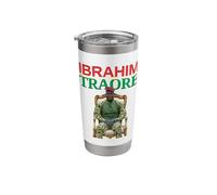 Ibrahim Traoré sul trono Bicchiere termico in acciaio inox doppia parete