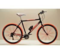 Ibrida 28 uomo 21v shimano arancio personalizzabile