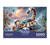 Ibrido scorpione-granchio Puzzle Classico 1000 Pezzi Cartone Riciclato Lago nella foresta Allenamento Cognitivo Anziani, Attività Indoor, Regalo Compleanno 52x38cm/1000pcs