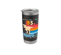 IBS è un dinosauro terribile ruggente divertente sindrome dell'intestino irritabile Bicchiere termico in acciaio inox doppia parete