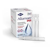 Ibsa Aliamare Iper - 25 flaconcini monodose | Soluzione ipertonica (3%) di acqua di mare. Decongestiona Il Naso E Fluidifica Il Muco