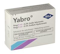 IBSA Farmaceutici YABRO 10 FIALE 3ML ACIDO IALURONICO 0,3% SOLUZIONE PER NEBULIZZATORE