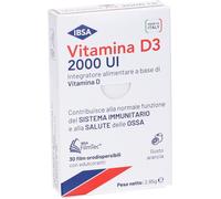 ibsa Vitamina D3 2000 UI Integratore di Vitamina D3 30 Film Orodispersibili