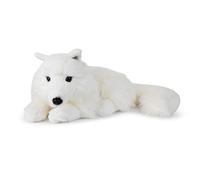 IBTT Collezione World Wildlife Fund WWF Peluche a Forma di Volpe Polare sdraiato, dal Design Realistico, Circa 25 cm e meravigliosamente Morbido, Multicolore, WWF16981