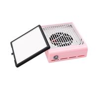 ibubu Macchina professionale per raccogliere polvere per unghie, aspiratore elettrico per unghie, forte aspirazione, con 1 filtro riutilizzabile, per salone di bellezza, colore: rosa