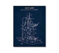 IBUKHSDGYIFH Oftalmologia Blueprint Tela Pittura Optometria Stampa Poster Ottico Strumenti Wall Art Oculista Clinica Immagine della parete Home Decor Senza cornice-40x50cm