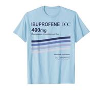 Ibuprofene 400mg - Grafica Farmaco Generico e Design Medico Maglietta, Uomo, Celeste, M