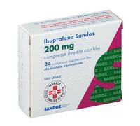 Ibuprofene Sandoz 200 mg compresse rivestite con film 24 pz Compresse