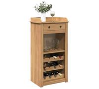 IBUQDDV Armadietto per vino Panama, 57 x 40 x 111,5 cm, in legno massello di pino per conservare e presentare i vostri vini, robusto portabottiglie con molto spazio per contenere fino a 9 bottiglie,
