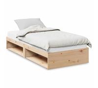 IBUQDDV Bed Letto a Piattaforma Struttura letto Telai per letti Dormeuse con Materasso 90x190 cm in Legno Massello di Pino