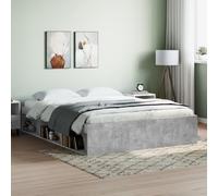 IBUQDDV Bed Struttura letto Letto a Piattaforma Telai per letti Giroletto Grigio Cemento 140x190 cm per camere da letto e hotel