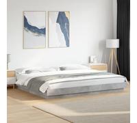 IBUQDDV Bed Telai per letti Struttura letto Letto a Piattaforma Giroletto Grigio Cemento 200x200 cm in Legno Multistrato per Camera da Letto