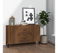 IBUQDDV Buffet mobile Mobile bar Credenze Armadietto Organizzatore Credenza Rovere Marrone 100x36x60 cm in Legno Multistrato per Cucina e Soggiorno