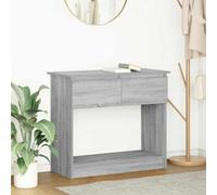 IBUQDDV Consolle con 2 Cassetti Grigio Sonoma in Legno Tecnico, Mobile d'Ingresso Moderno con Piano Robusto e Ampio Spazio Portaoggetti per Soggiorno o Corridoio, 85.5x38.5x74.5 cm