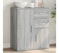 IBUQDDV Credenza grigia Sonoma rovere 60 x 31 x 70 cm, materiale in legno con struttura robusta e superficie resistente all'umidità per uno spazio ottimale nella zona giorno