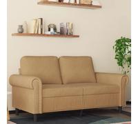 IBUQDDV Divano a Due Posti in Velluto Morbido Marrone, Design Moderno con Telaio in Metallo Robusto, Seduta Comoda per Soggiorno e Salotto, Imbottitura in Gommapiuma, 152 cm