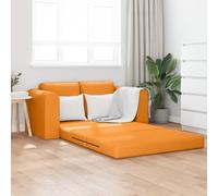 IBUQDDV Divano letto 2 in 1 giallo scuro 148 x 71 x 83 cm tessuto panchina dell'amore con comfort imbottitura e uso versatile per soggiorno camera degli ospiti, aspetto moderno linee eleganti,