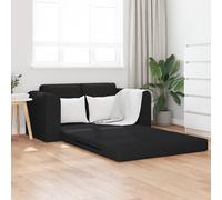 IBUQDDV Divano letto 2 in 1 nero, 148 x 71 x 83 cm, in tessuto, compatto, per una vita moderna, funzionalità elegante e comfort di prima classe, ideale per piccoli spazi