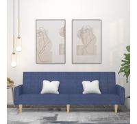 IBUQDDV Divano Letto 2 Posti Blu Tessuto Morbido Trasformabile in Letto Singolo con Struttura Legno Solida per Soggiorno Salotto Ufficio Monolocale