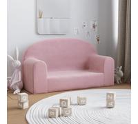 IBUQDDV Divano per bambini a 2 posti, rosa, morbido peluche rimovibile, comodo pezzo di arredamento per la cameretta dei bambini