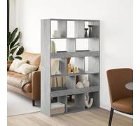 IBUQDDV Divisorio grigio cemento, 100 x 33 x 156,5 cm, materiale in legno con 13 scomparti come scaffale versatile e soluzione di archiviazione per libri, decorazioni ed elettronica, design durevole