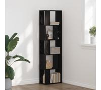 IBUQDDV Libreria moderna a 5 ripiani, in legno di quercia, 45 x 23,5 x 162,5 cm, con spazio di archiviazione e design sottile, per soggiorno e ufficio, struttura stabile e salvaspazio