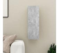 IBUQDDV Mobile TV sospeso grigio cemento 30,5 x 30 x 90 cm in legno con 2 ripiani per la conservazione, robusto armadio da parete per soggiorno dal design moderno e semplice