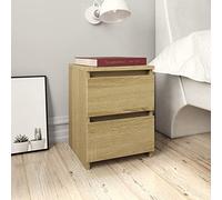 IBUQDDV Nightstand, tavolino da telefono, comodino, 2 pezzi, rovere Sonoma, 30 x 30 x 40 cm, materiale in legno per camera da letto, sala da pranzo, ufficio